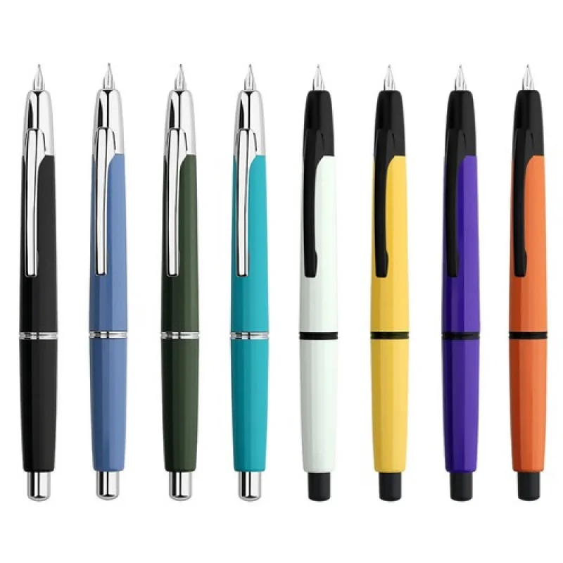 A+ MAJOHN A2 Press Fountain Pen Retractable EF Nib Resin Writing Office Ink Pen