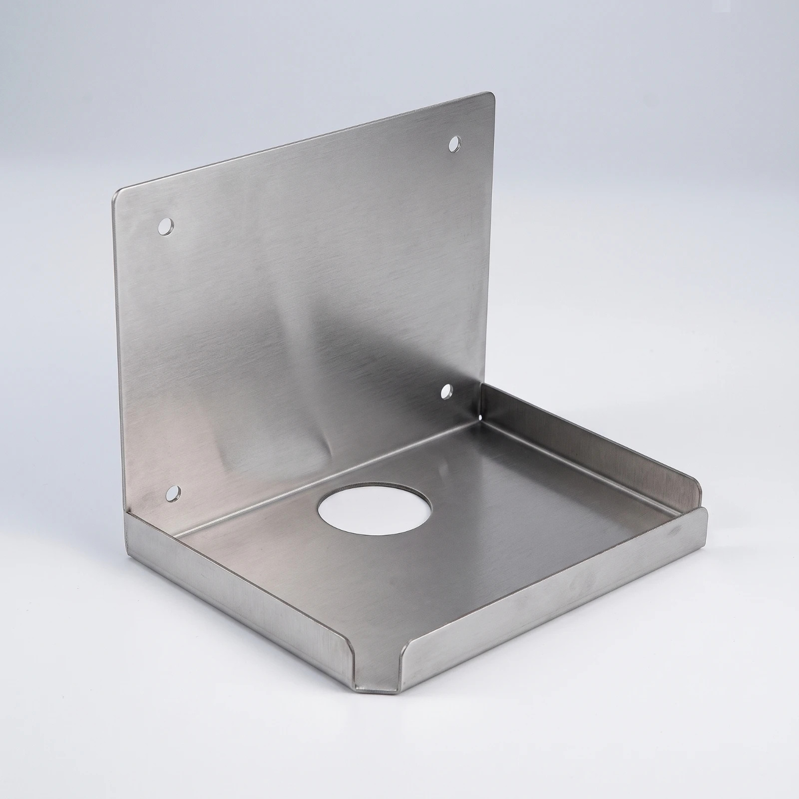 Shelf Bracket with Tray Thickened Stainless Steel Shelf Bracket Support Brackets Space-Saving DIY for Restaurants