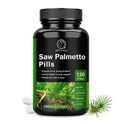 BBEEAAUU Saw Palm Capsule Support Prostate Health Supplement Growth Hair Booster Reduce Frequent Urination Help Sleep