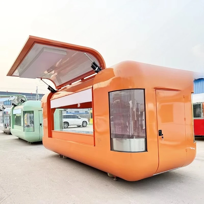 Good Quality Mobile Food Trailer MilkTea Shop Snack Fully Equipped Custom Cheap Bakery Food Truck