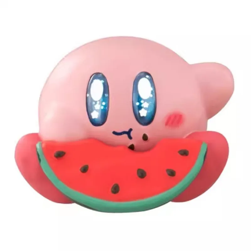 ตุ๊กตาหุ่น Bandai Kirby Gashapon ตัวการ์ตูนน่ารักจากเรื่อง Kirby ในฝันของตุ๊กตาตุ๊กตาขยับแขนขาได้ทะเลวันหยุดพักผ่อนในฤดูร้อน