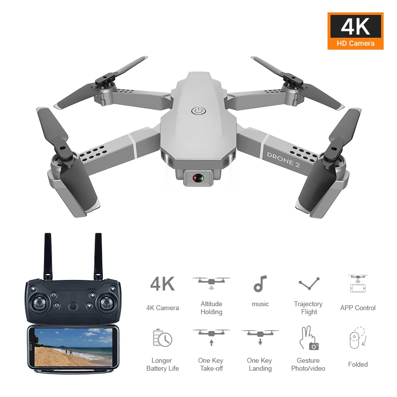 Drone 4k Profesional Gran Angular 4K WIFI Drones Video Grabación en vivo Quadcopter