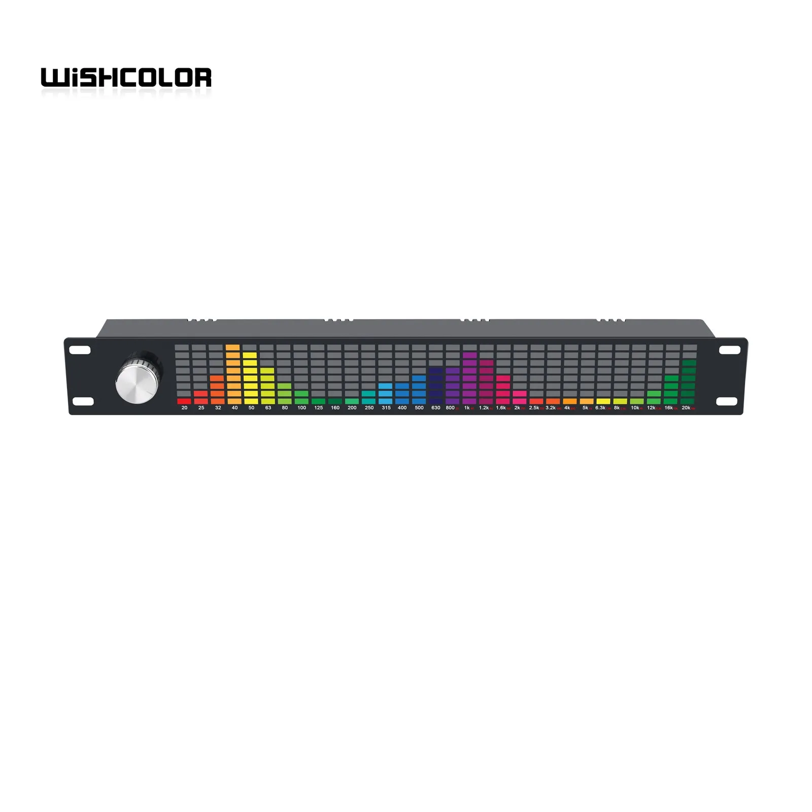 Wishcolor Professional 31 Bands Music Spectrum Display Dual Channel 15 Bands Digital Equalizer with Remote Control