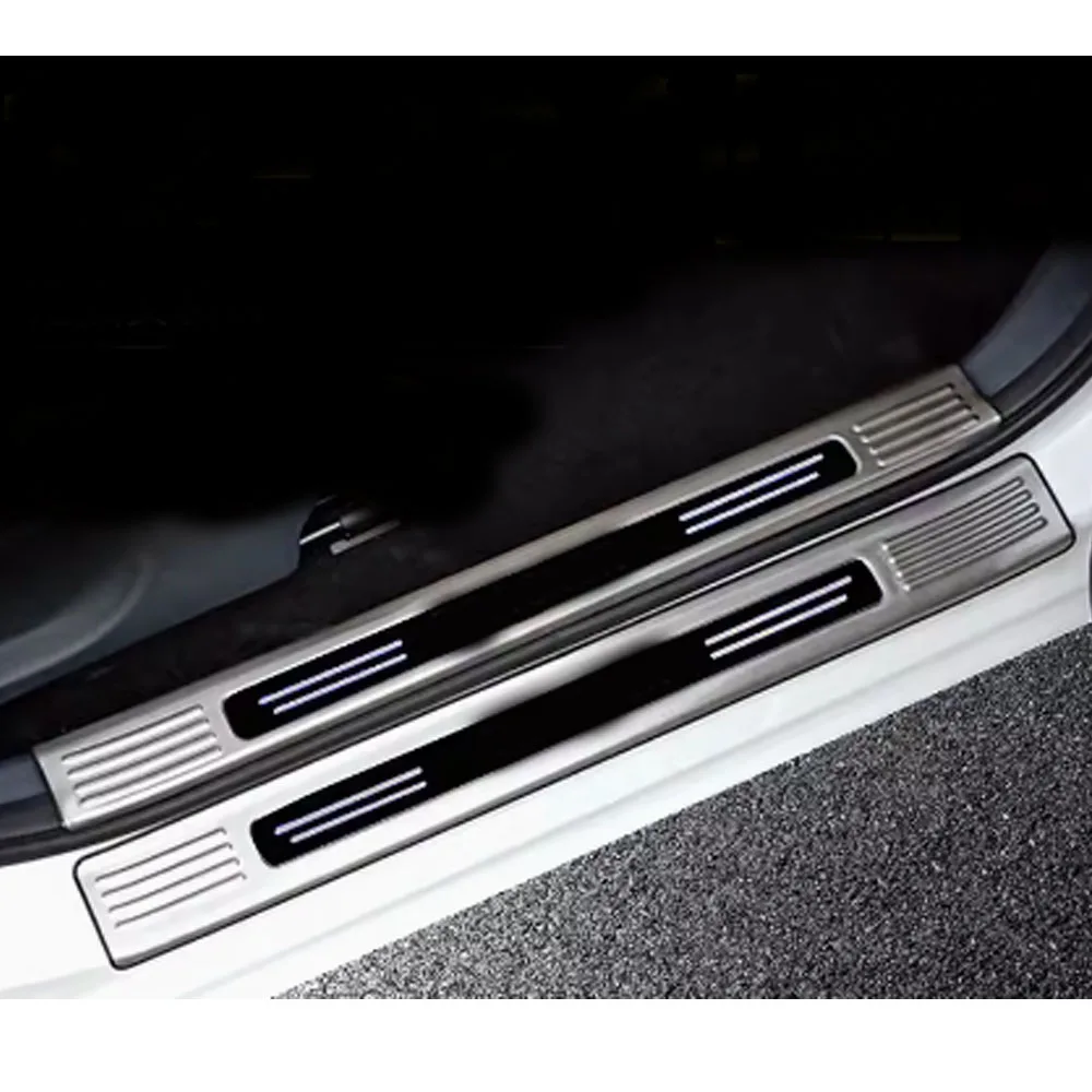 Inner External Door Sill Scuff Plate Cover Pedal Threshold Accessories For Chevrolet Tracker/Trax 2019 2020 2021 2022 2023 2024