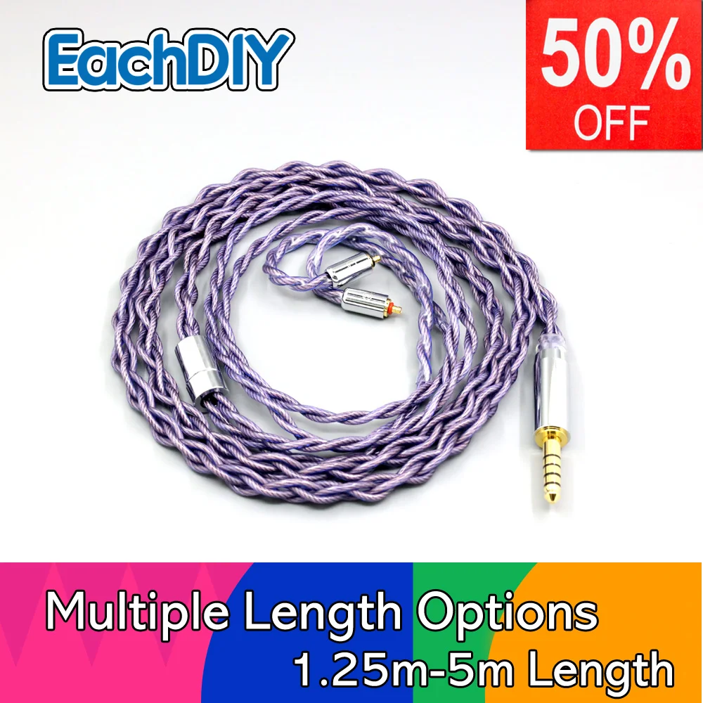 Type2 1.8mm 140 cores litz 7N OCC Headphone Earphone Cable For Etymotic EVO Multi-Driver Earphone IPX T2 Pin LN007862