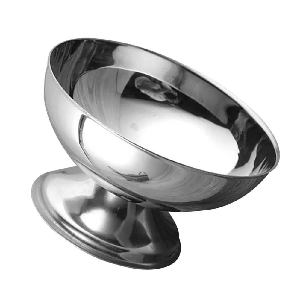 

Ice Cream Bowl Stainless Steel Salad Cup Elegant Fruit Dessert Serving Cute Bowls Simple Generous Housewarming Gift