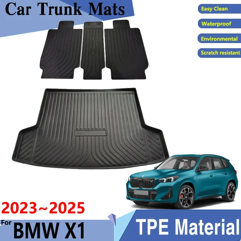 

Car Trunk Mat TPE Material for BMW X1 Accessories U11 U12 2023~2025 Car Easy Clean Rear Cargo Tray Trunk Rear Pads Accessories