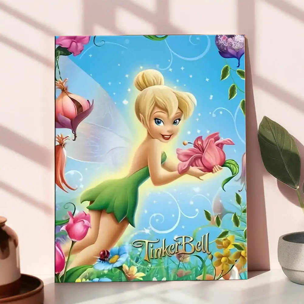 مجموعات طلاء ديزني حسب الأرقام تينكر بيل فانتسي فيريلاند لوحة زيتية رقمية يمكنك صنعها بنفسك مجموعة زهور فنية ديكور يدوي #3