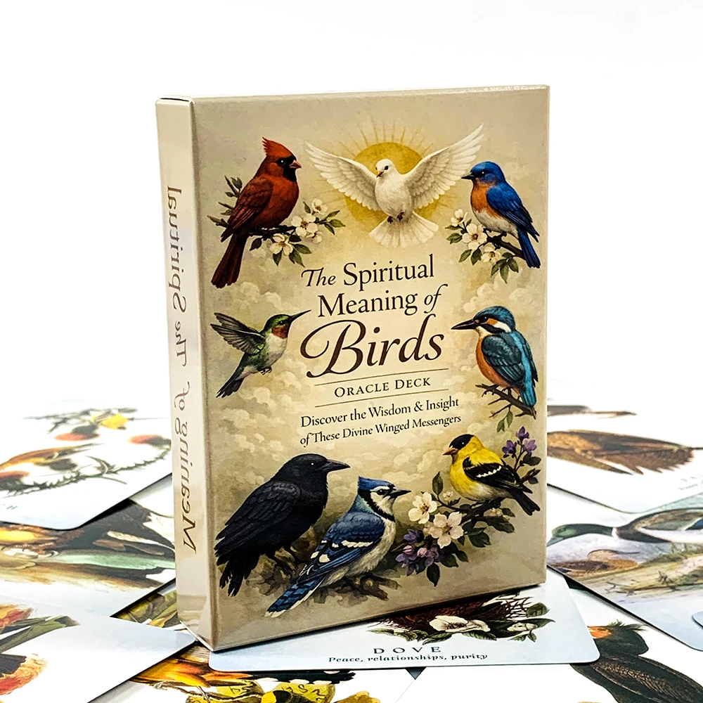 The Spiritual Meaning of Birds Oracle Cards Animal Spirit Guide Divination Deck Bird Messenger Spiritual Guidance Meditation