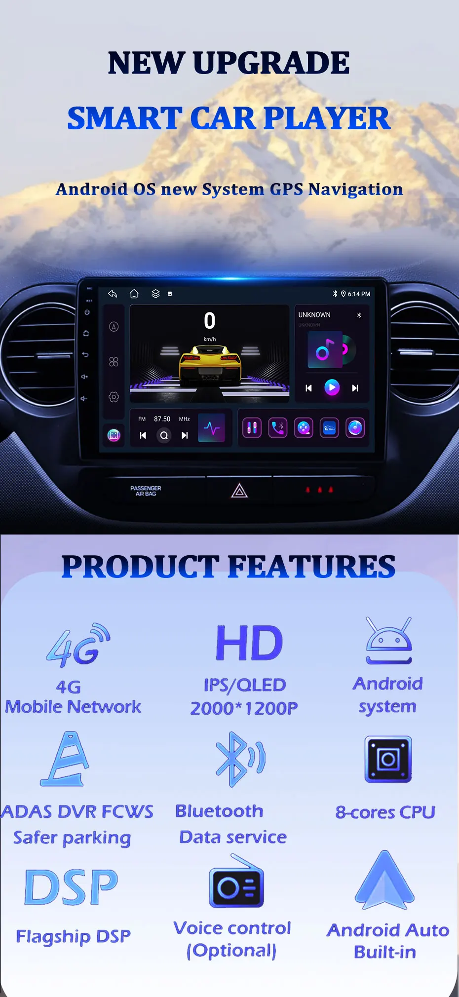 أندرويد 15 سيارة لتويوتا فيتز XP10 يارس بلاتز صدى 1999-2005 راديو تلقائي Carplay ستيريو الوسائط المتعددة مشغل سيارة لتحديد المواقع والملاحة 4G