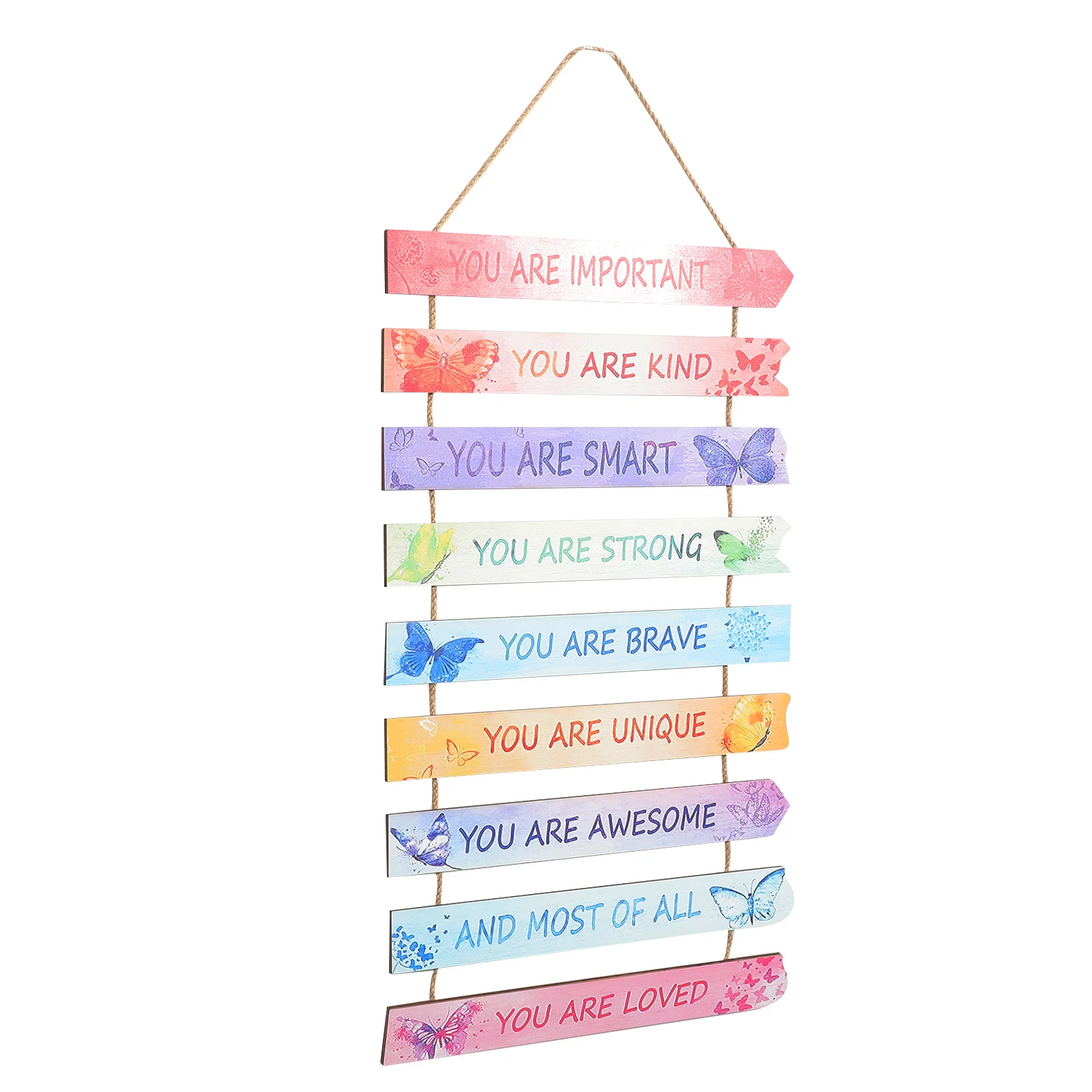 

Wooden Butterfly Wall Sign Inspirational Decor Rustic Hanging Bedroom Wall Plaque Motivational Home Decoration