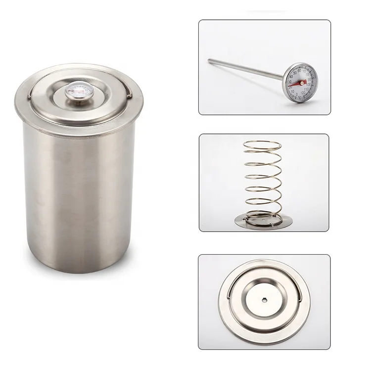 Cooking Bacon Meat Boiler Pot Pressure Cooker Tools Stainless Steel Ham Press Maker  with Thermometer for Making Healthy Meat view 3