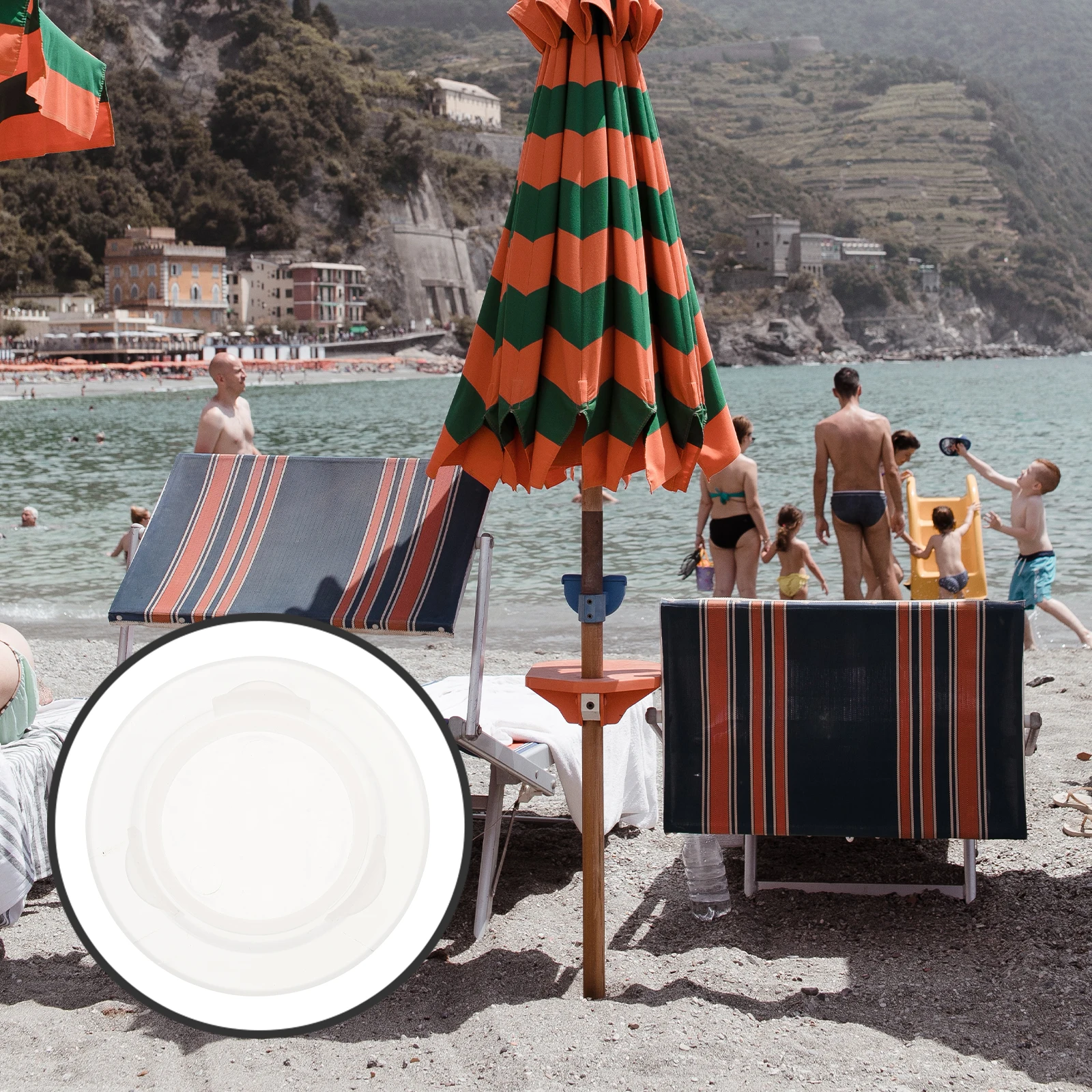 

5 Sets Table Hole Cap for Patio Umbrella 6.1cm Outer 4.2cm Aperture Durable Plastic Ring Plug Set Outdoor Furniture Parasol