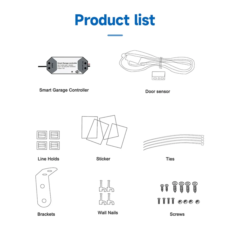 ПОЛНЫЙ контроллер гаражных ворот, устройство открывания дверей, автоматический Wi-Fi, умный дом, вилка европейского стандарта