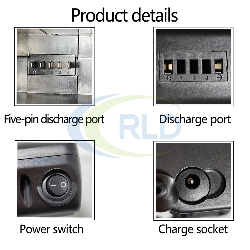 36V 48V Folding Bicycle Lithium Battery Pack 10Ah 12Ah 14Ah Electric Bicycle KANGAROO RK4-4C RK3-3C  For 250w 350w 500w Motor