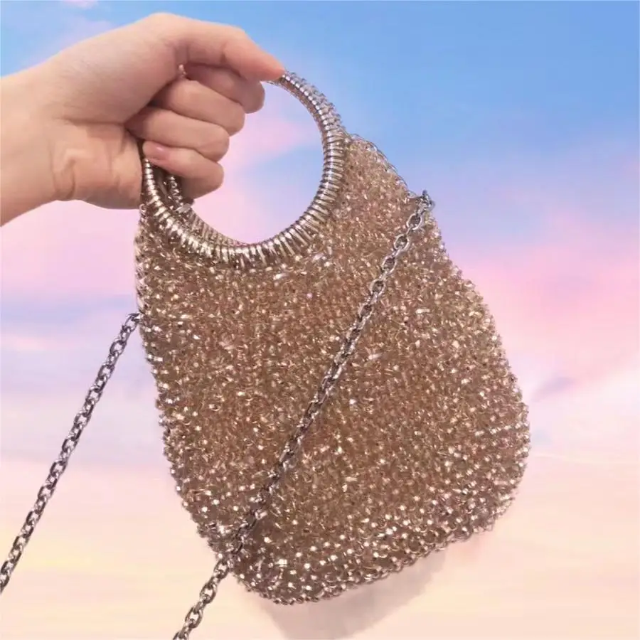 Women\'s handbag 2022 summer new niche light luxury shoulder bag hand woven bag Mini Bag