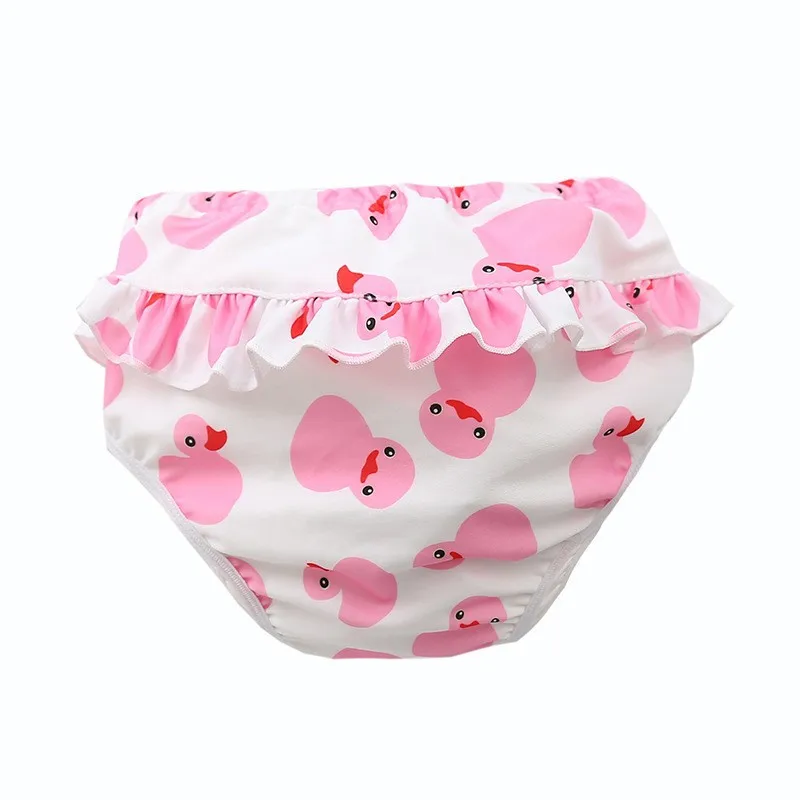 

HappyFlute One Piece 7-17KG Soft Nappy Girls Baby Cute Prints Soft Swimming Pants Waterproof Reusable Cloth Diaper