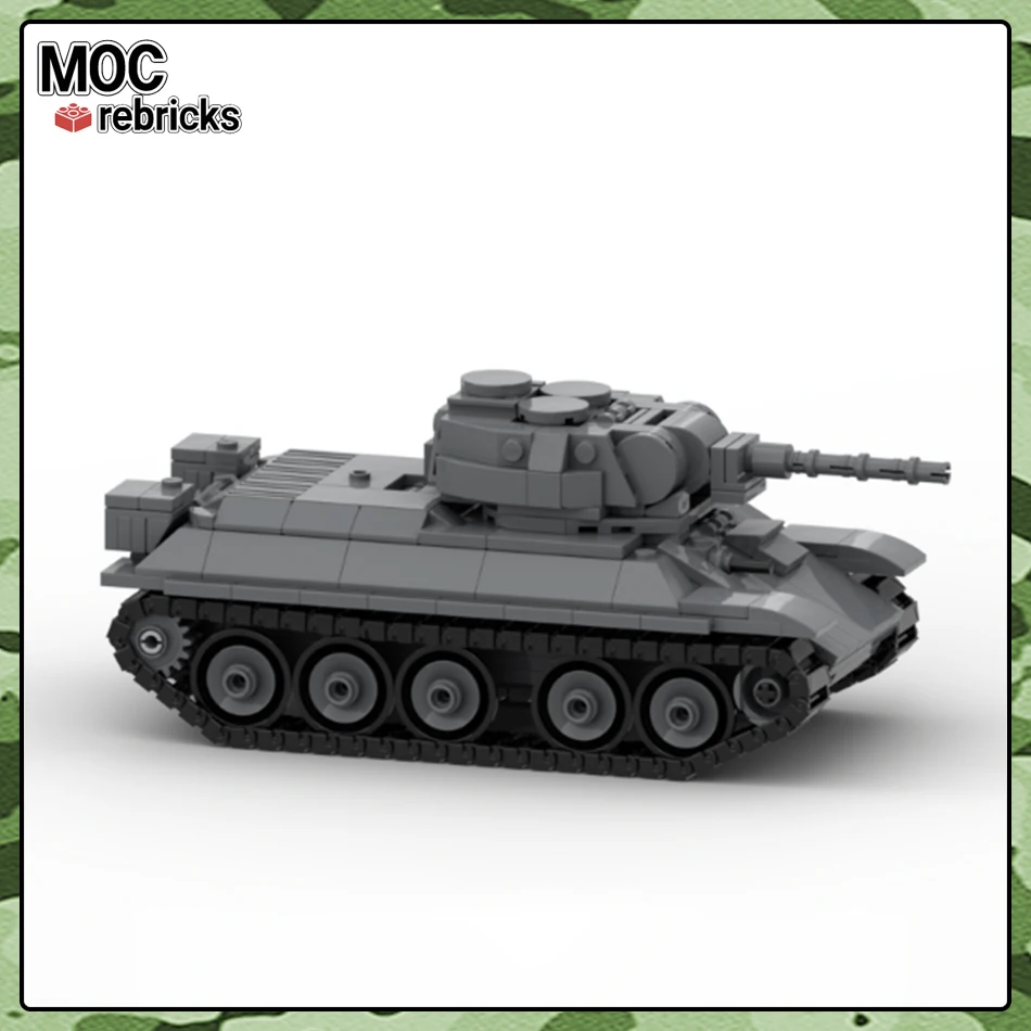 Military Vehicles Series Soviet Medium T-34 (1943) Tank MOC Building Block DIY Model Collection Experts Puzzle Brick Toys Gifts