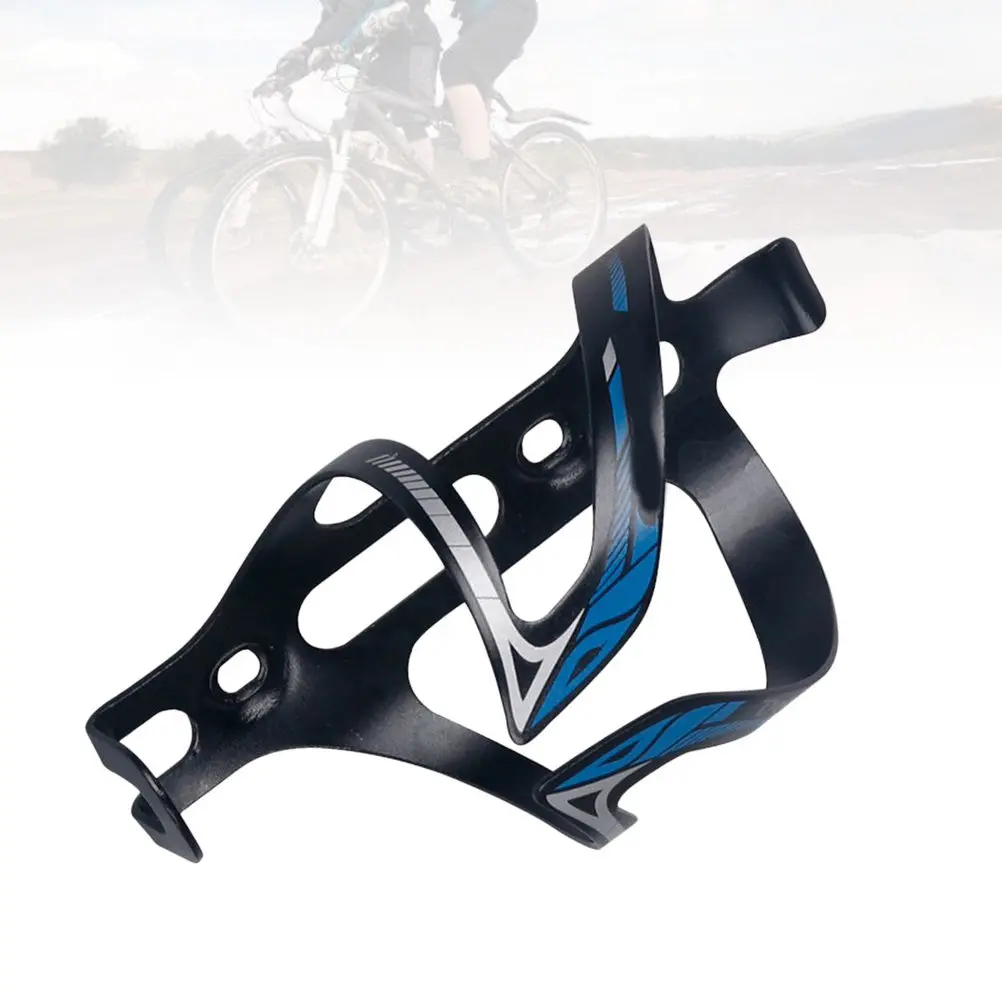 Soporte Universal para botella de agua para bicicleta, marco para taza a prueba de golpes, fácil de instalar, se adapta a la mayoría de los cuadros de bicicleta, estilo negro y azul, 1 unidad