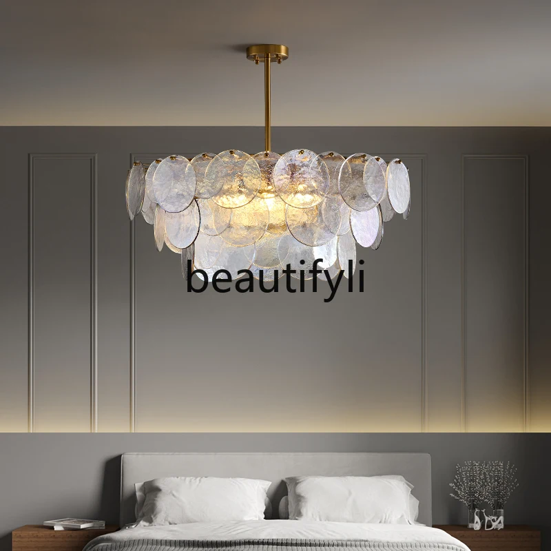 Light luxury bedroom chandelier advanced sense creative personality living room light modern simple hall main light