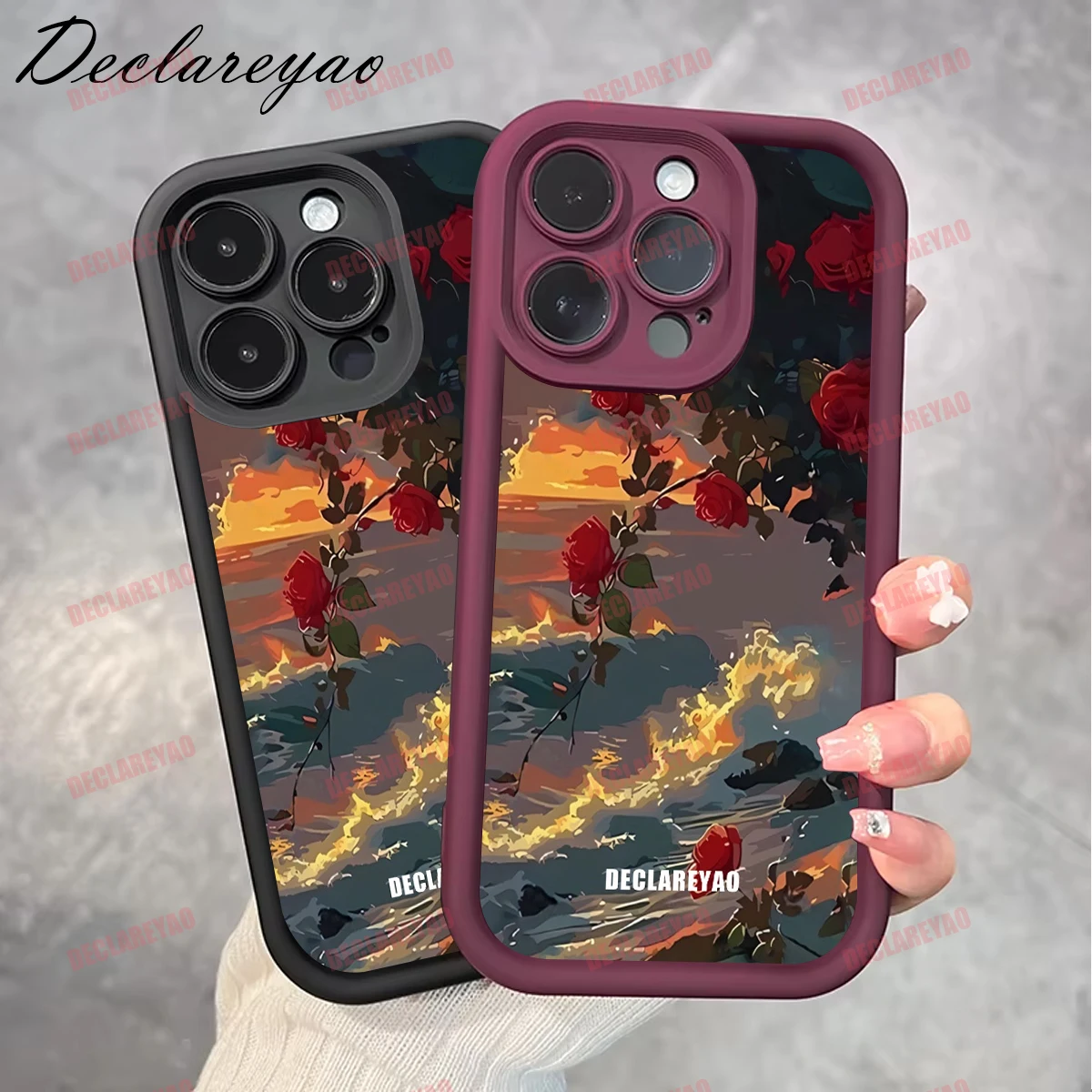 DECLAREYAO ماتي بولي يوريثان غطاء ناعم نحيف ل Realme C11 C2S 8 5I GT 30A Lite 11 Master C20A 50A C67 C21 Q3i حافظة سيليكون مقاومة للصدمات