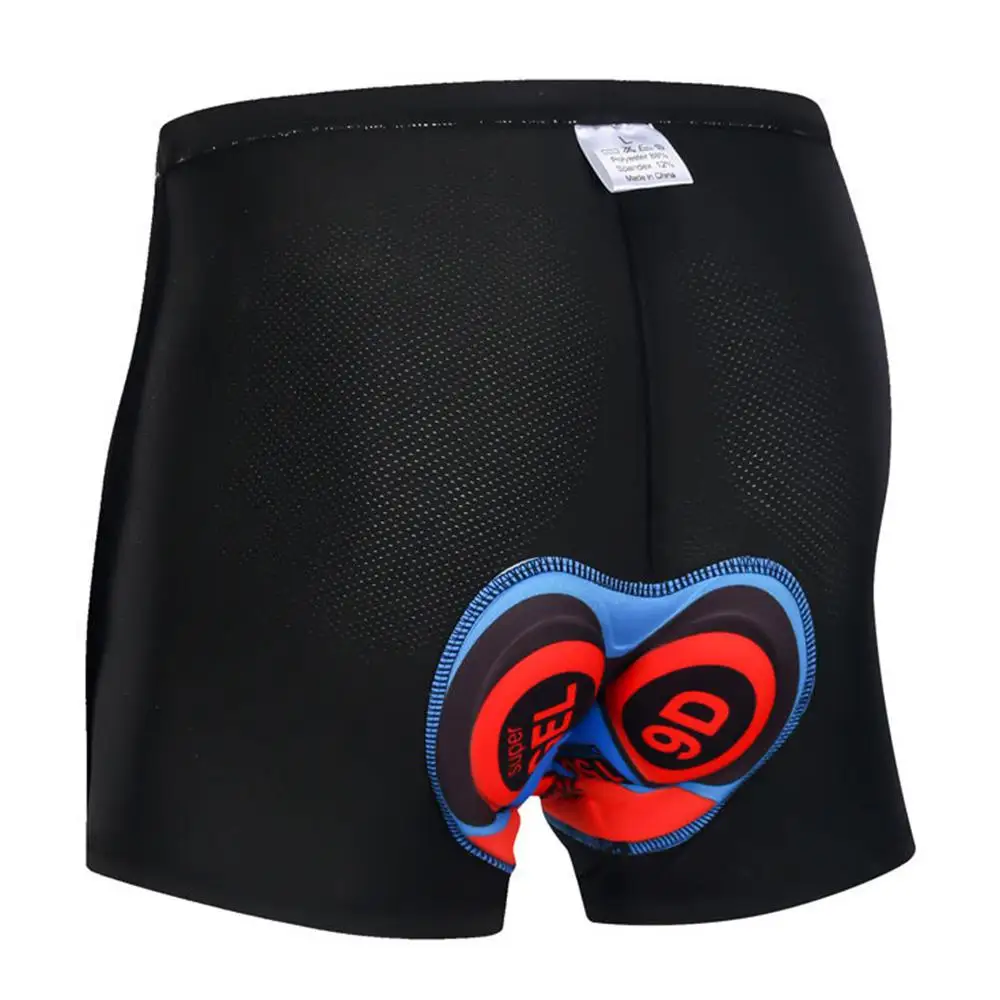 Men Shockproof Cycling Shorts 9D Gel Pad Tight Bike Briefs Black Cycling Underwear Comfortable Underpants Cushion Shorts