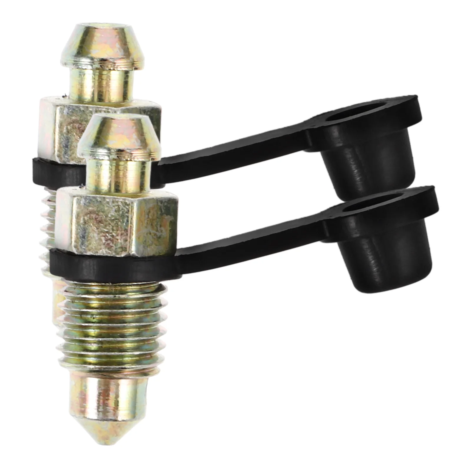 

2pcs Motorcycle Bleeder Screws With Caps Small Automotive Brake System Accessories Car Bleeder Screw Durable Lightweight Easy