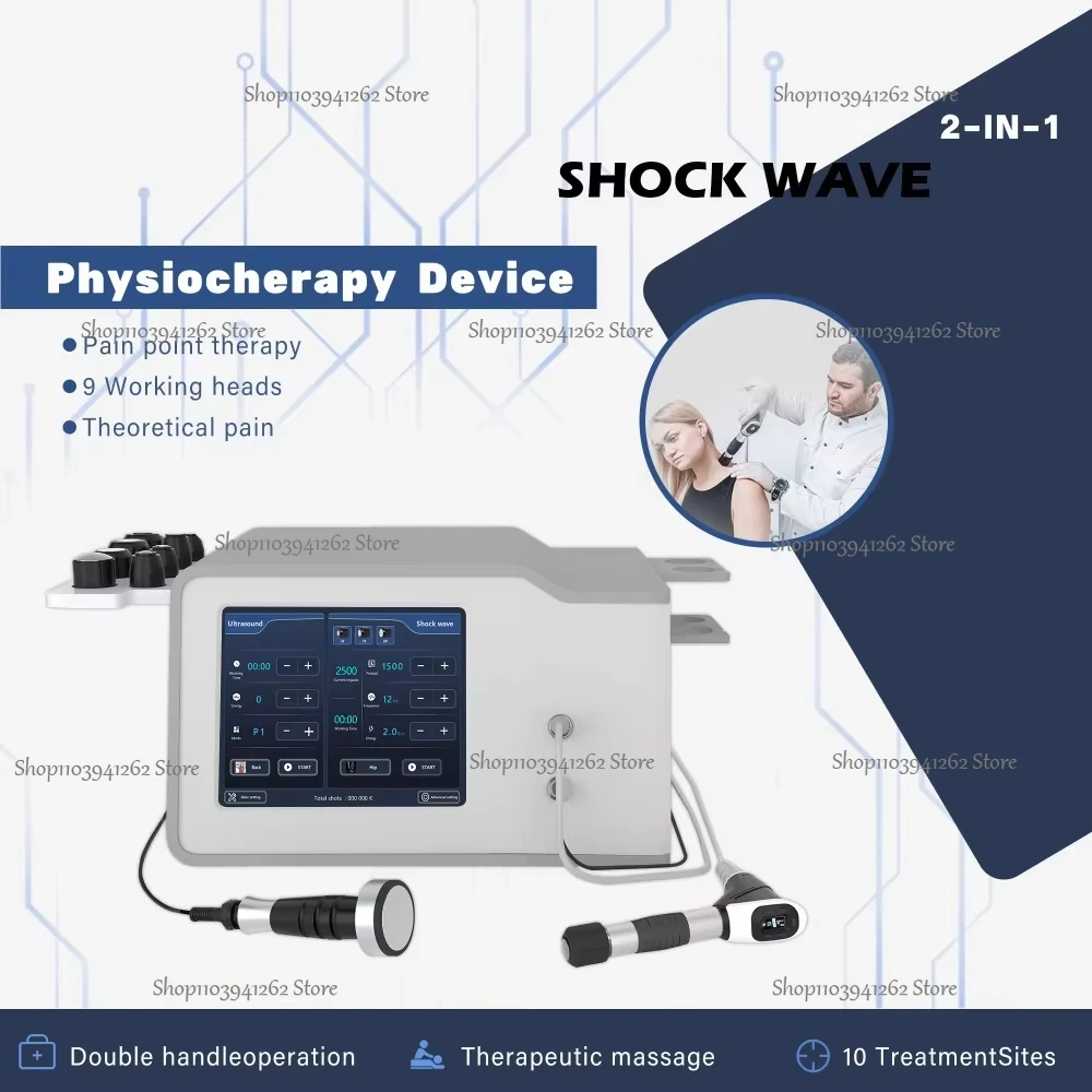 New Type Of Vibration Shockwave Combined Therapy Focused Shockwave Ultrasound Physical Therapy Device 1 CE