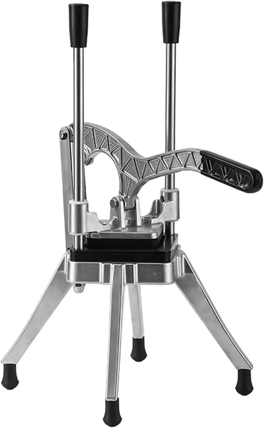 Manual French Fry Cutter, Stainless Steel And Aluminum Alloy, Potato Chopper Cutter Perfect For Potatos, Carrots, Cucumbers(Size