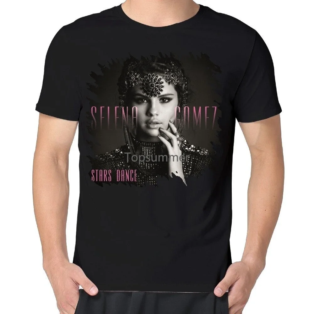 Stars Dance (Album) - Selena Gomez Men Cotton Short Sleeve Cool Tee Shirt