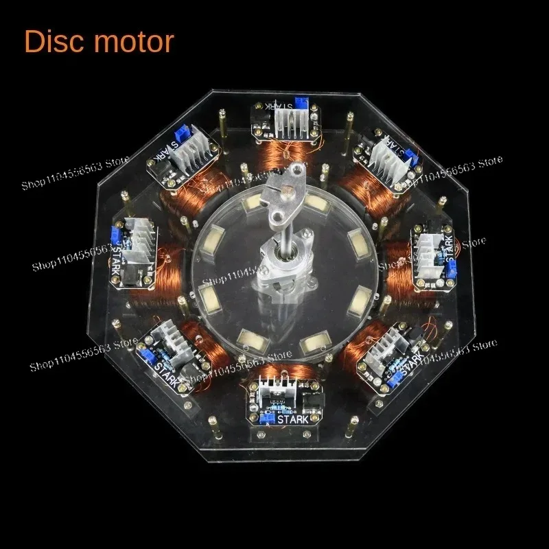 8 Stage Bedini Motor High Power Brushless Disc Drive Unit STEM Education Physics Experiment Teaching Model Kit