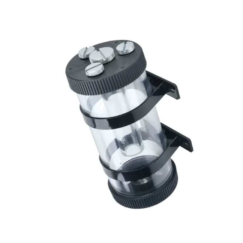 OCOCOO 70mm Water Cooling Reservoir Acrylic Cylinder Tank G1/4 G1/2 Direct Out Defoam Tube Clamps for PC DIY Loop