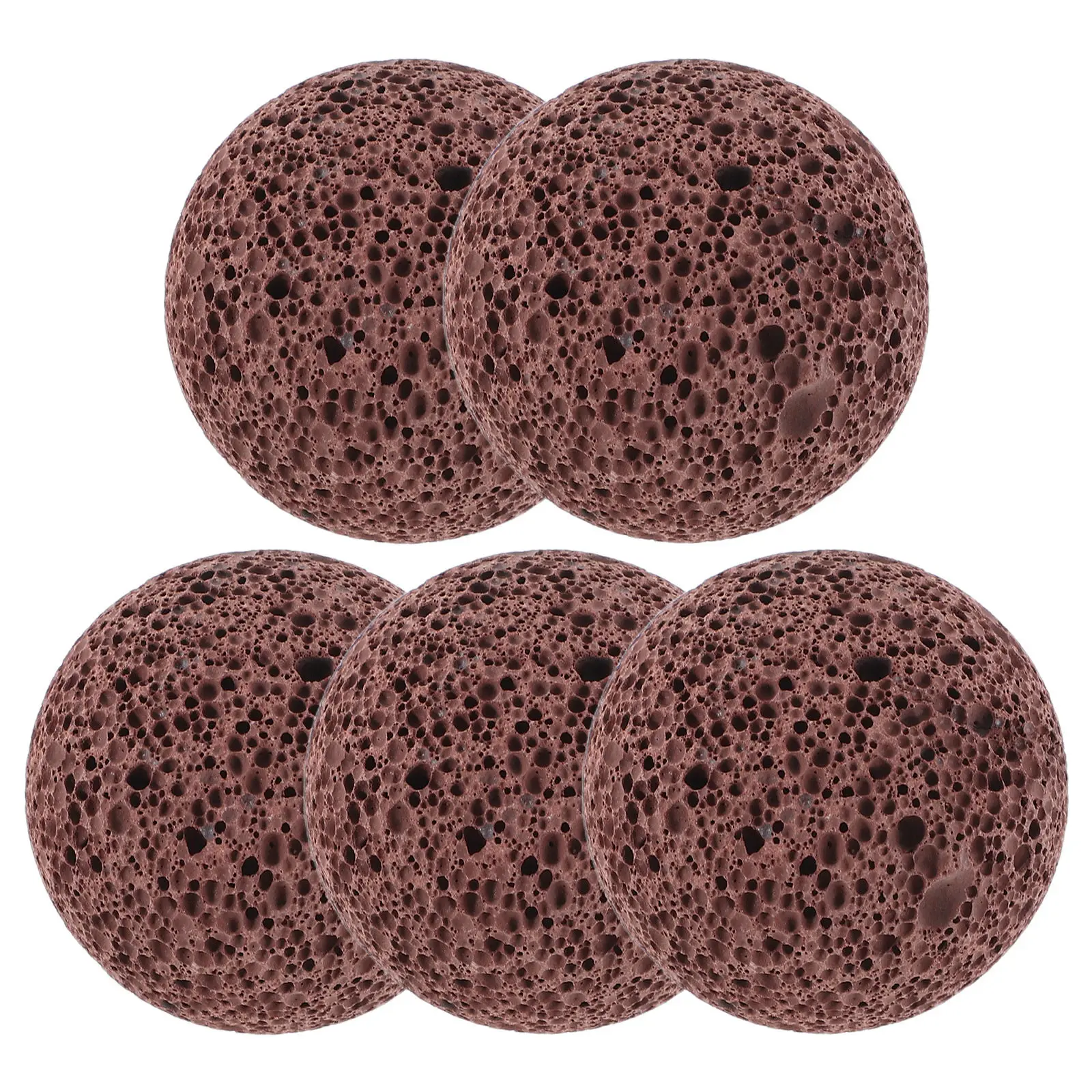 

5Pcs Natural Volcanic Rock Lava Stones for Aquarium Filtration Water Purification Fish Tank Decoration Pond Landscaping Garden