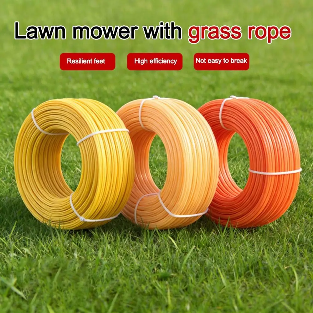 Durable High Strength Grass Rope Nylon Round/Star Grass Trimmer Rope Grass Twisted Trimmer Line Lawn Mower Accessory