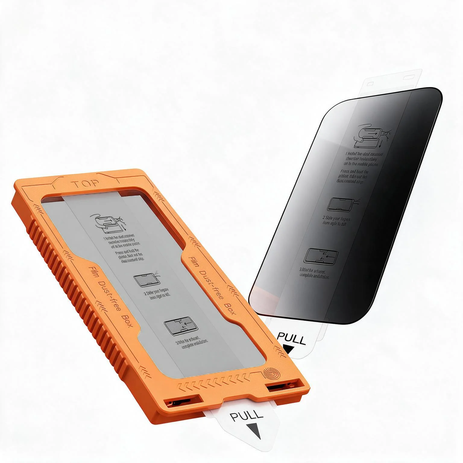 2 pellicole protettive in vetro temperato per iPhone 16 Pro Max e iPhone 15 Plus, con protezione per la privacy, resistenza 9H, installazione senza polvere e copertura totale dello schermo.