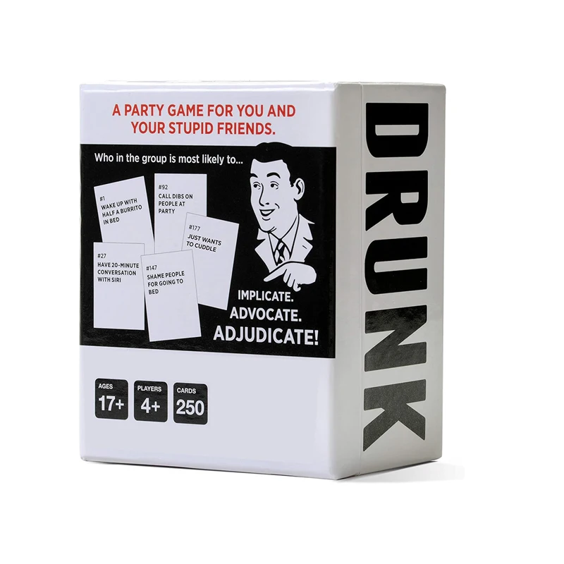 Ultimate Drunk Stone or Stupid Board Game Set for Adults with Party Theme