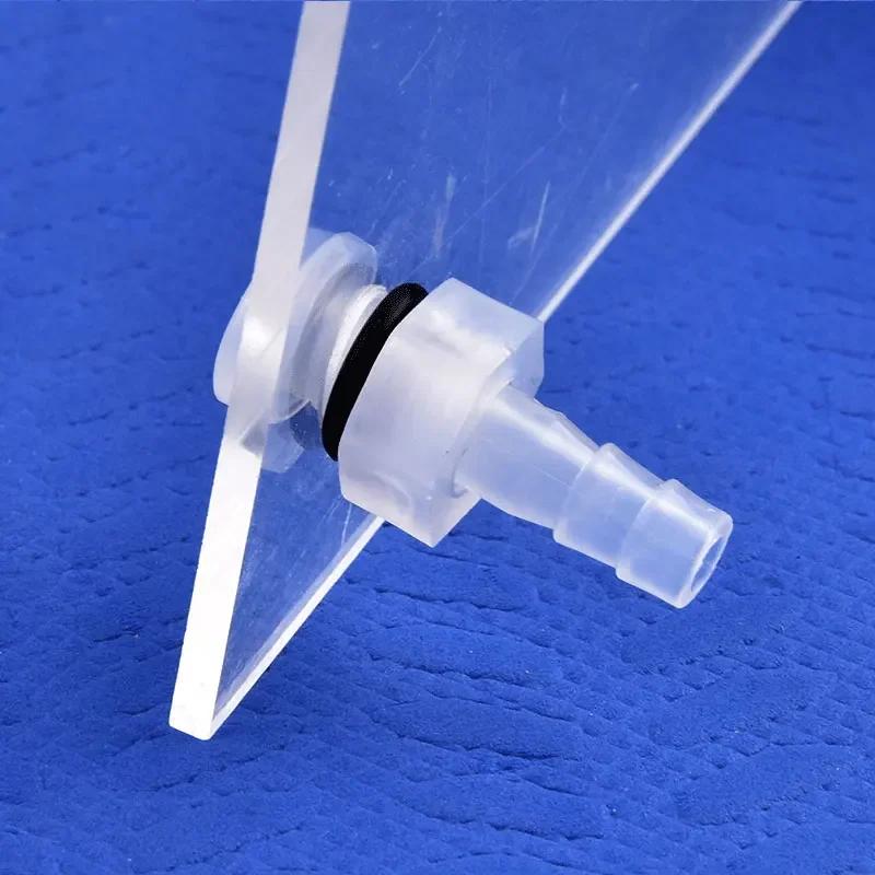 PP Pagoda-Style Threaded Bulkhead Fitting for Aquariums and Irrigation Systems Compatible with 3 mm to 12 mm Tubing M5 Through M