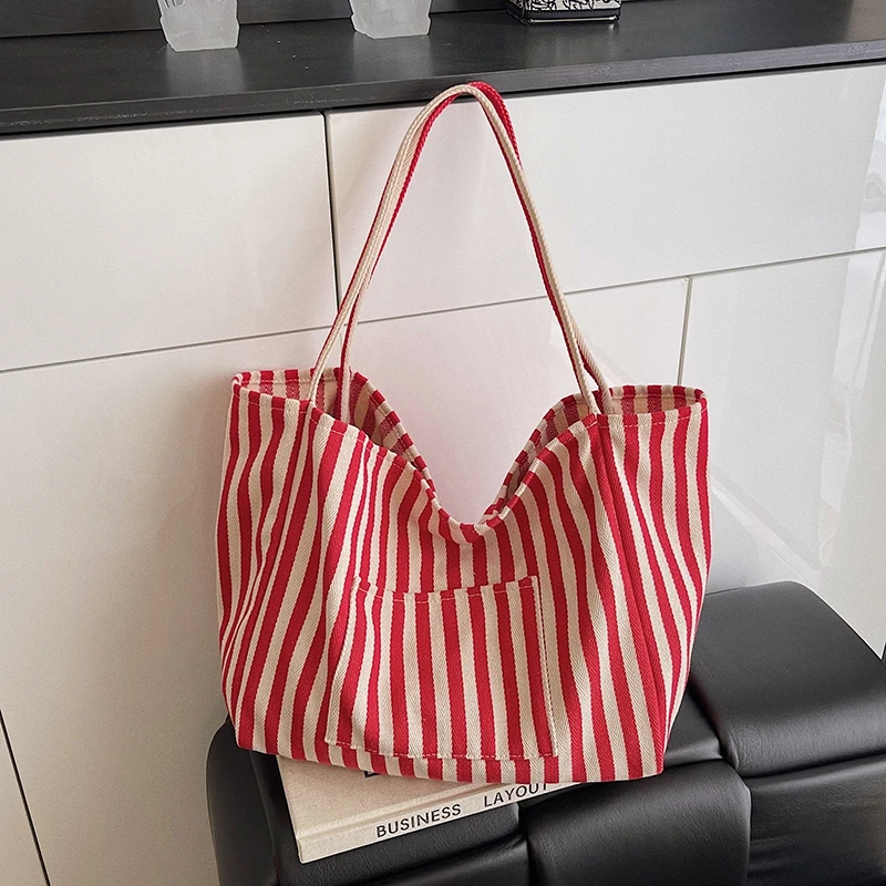 

Canvas Lightweight Tote Bag Fashionable Women's Shoulder Bag 2026 New Hot Selling Large Capacity Versatile Handbag Bolso Mujer