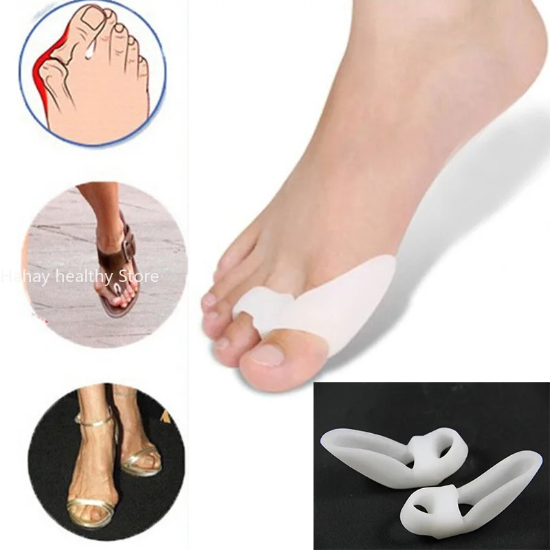 Professional Silicone Gel Toe Thumb Hallux Valgus Corrector Straightener Separators Thumb Toe Bone Orthotics Foot Care Tool