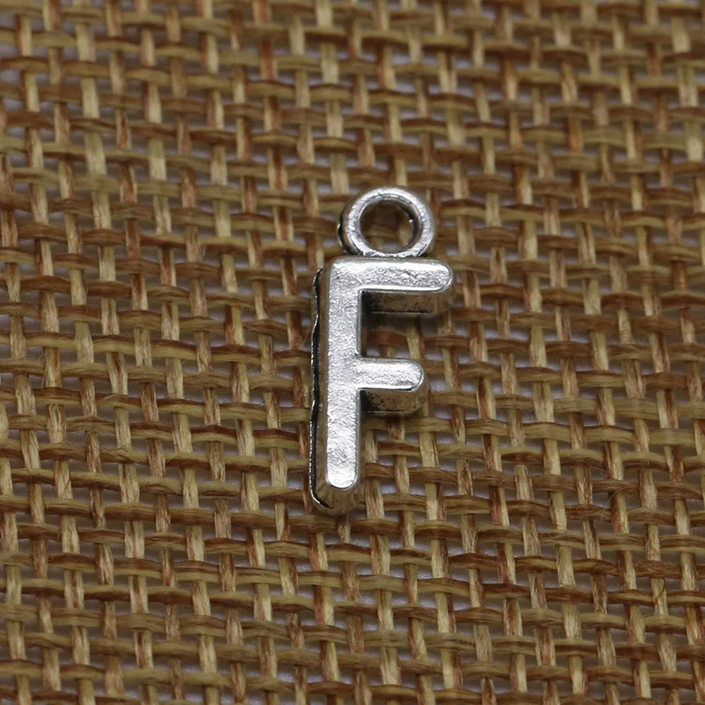 50Pcs Alphabet F Pendant Charms Alloy Jewelry Making Components for DIY Necklace Bracelet Dangle Sweater Chain Cellphone Decor view 5