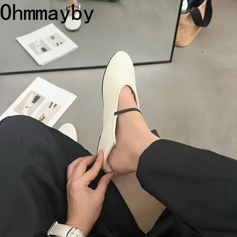 Zapatos planos de diseñador para mujer, zapatillas de Ballet de suela suave, informales, para exteriores