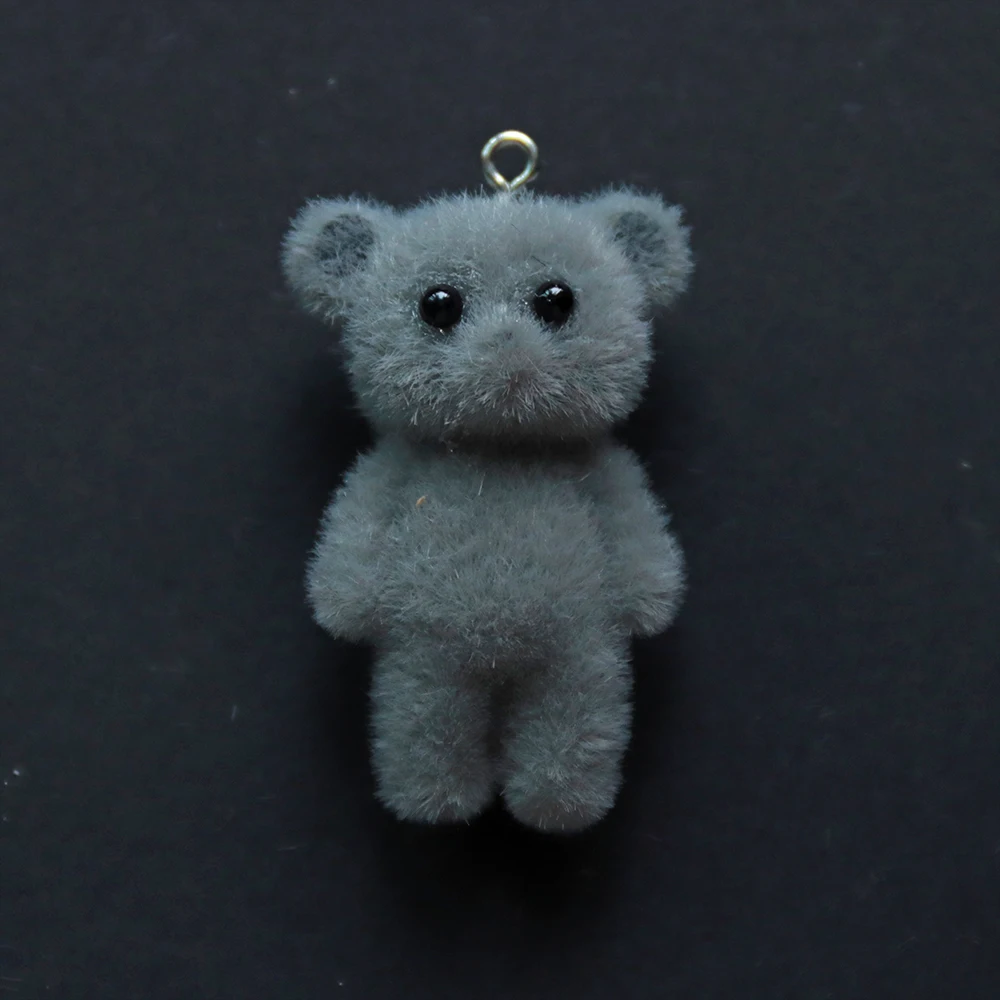 30Pcs3D Kawaii Bear Charms Cute Cartoon Resin Pendant for Making Diy Bracelet Necklace Earrings Handmade Accessories Supplies