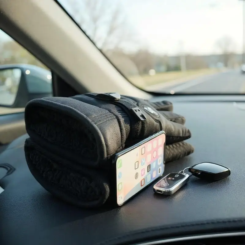 

Winter Leather Gloves Waterproof Resistance Cold Outdoor Sports Warm Motorcycle For Men Gloves