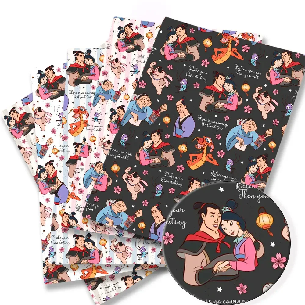 Ткань Disney 140x50 см, хлопковая ткань с героями мультфильмов, лоскутная ткань, детский домашний текстиль, шитье, кукольное платье, занавеска, полиэфирная хлопковая ткань