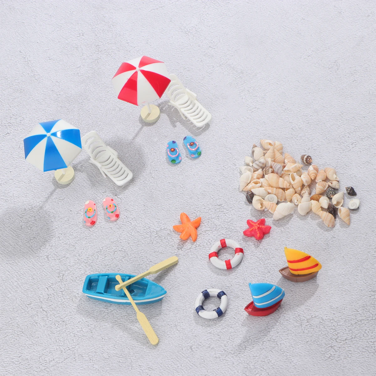 

Miniature Sandbox Accessories Kids Toys Model Beach Ornaments Wooden House Plant Decoration