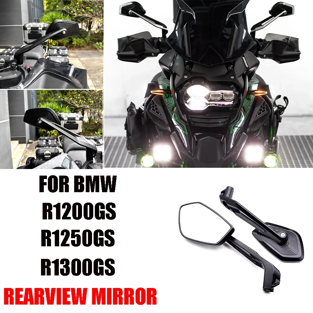 

For BMW R1300GS F700GS R1200GS R1250GS ADV F800GS F900R/XR Motorcycle Adjustable Side Rear View Mirror Aluminum Rearview Mirror