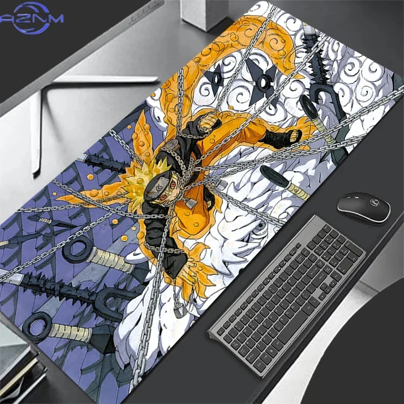 Polar Anime Mouse Pad Naruto Gamer PC Comter HD Print Desk mat Keyboard Gaming Edge White Accessories Rubber Mousepad Carpet