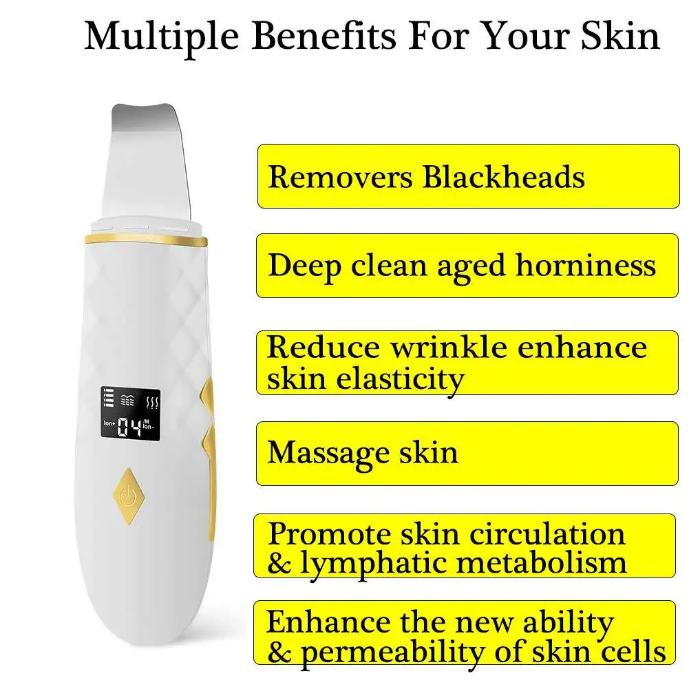 超音波フェイシャルスキンスクラバー女性女の子のための優しく効果的な洗顔ツールプレゼント