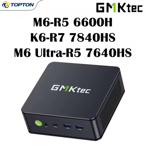 GMKtec Gaming Mini PC K6 M6 Ultra AMD Ryzen 7 7840HS 5 7640HS 6600H USB4 2DDR5 22.5G LAN WiFi6E Windows 11 NUC Desktop Computer