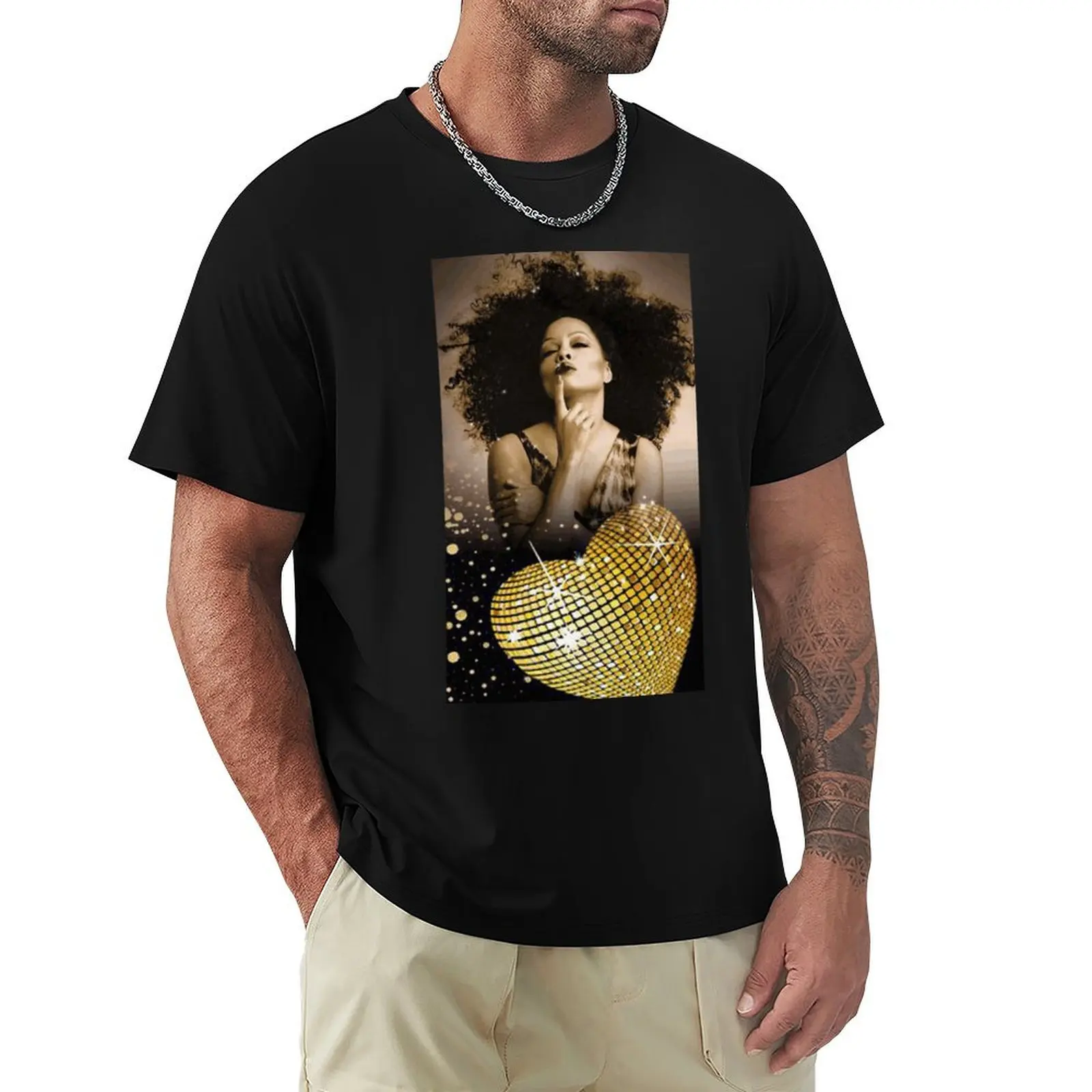 

Diana Ross T-Shirt Basic Daily Outfit Short Sleeve Tee